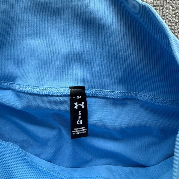 NWT Under Armour Light Blue Womens Compression Athletic Shorts - Picture 2 of 5
